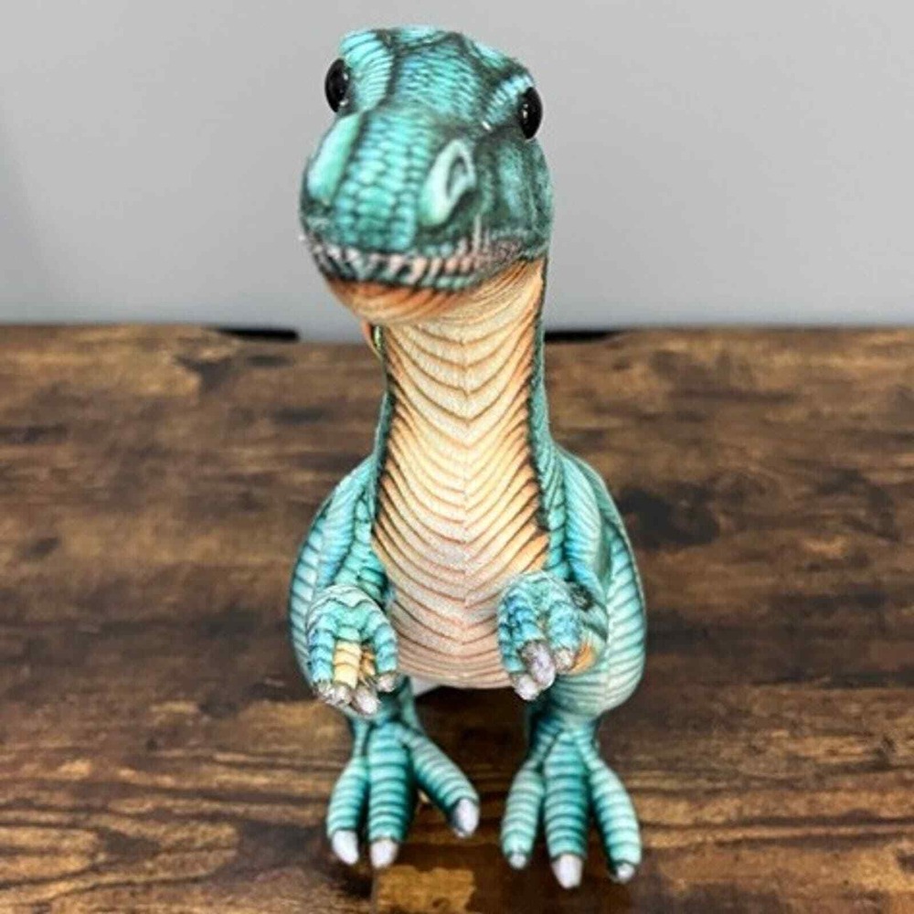 Wishpets Spinosaurus Dinosaur Plush Teal Orange 2019 Stuffed Animal